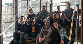 This is a photo of John Capobianco's research group
